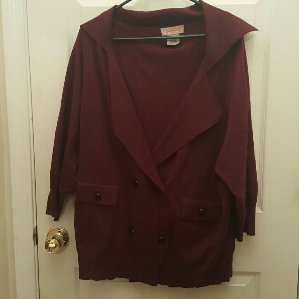 Maroon Cardigan